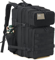Sac à dos tactique de 45 L en gros, sac à dos de jour MOLLE, sac de survie, sac à dos de randonnée avec compartiment pour ordinateur portable, en nylon imperméable, LOGO personnalisé