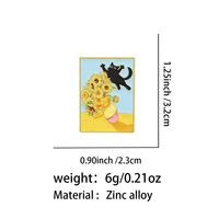 Vente en gros : Pin's Van Gogh en alliage de zinc, finition nickel noir, impression UV, idéal pour les cadeaux