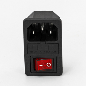 <span class=keywords><strong>3Pin</strong></span> IEC320 C14 modul Inlet Plug pria modul Soket Daya dengan Plug 5A saklar sekering pria soket daya 10A 250V untuk peralatan Lab - Product Image 3