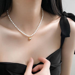 สร้อยคอเงินแท้ S925 สไตล์มินิมอลฝรั่งเศส หรูหราเบาๆ สง่างาม ดูดี มีระดับ รุ่น Y01055 ประดับมุก - Product Image 2