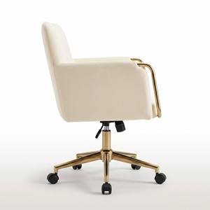 Silla <span class=keywords><strong>de</strong></span> Maquillaje Moderna Tapizada con Ruedas, Giratoria 360°, Ajustable, <span class=keywords><strong>para</strong></span> <span class=keywords><strong>Oficina</strong></span> en Casa u <span class=keywords><strong>Oficina</strong></span> Ejecutiva, Venta al Por Mayor DM - Product Image 2