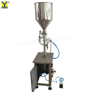 Máquina de llenado de botellas de pasta de alimentos, máquina de jugo de aceite de Perfume, semiautomática, Vertical, neumática, 100-1000ml, 1 cabezal, 30L - Product Image 5