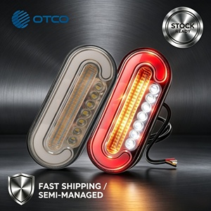 Luz Trasera LED Universal Estilo DOT para Camión y Remolque, 12V 24V, Lámpara Trasera con Señal de Giro Secuencial, Freno y Reversa, Ensamblaje de Repuesto - Product Image 1