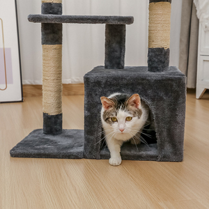 Penjualan terlaris grosir kayu ukuran besar hewan peliharaan rumah menara Kondominium pohon kucing - Product Image 5