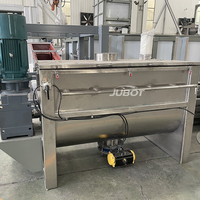 Mélangeur à ruban de grande capacité en acier inoxydable, mélangeur à ruban horizontal pour la farine d'avoine