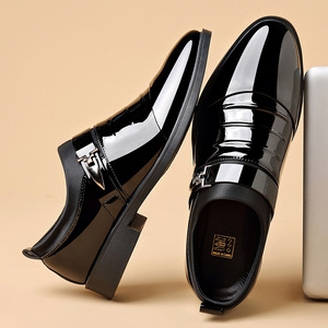 Zapatos de Vestir de Cuero Patentado para Hombre, Blancos, Tallas Grandes 38-48, Cierre de un Toque, para Oficina, Carrera, Ropa Formal - Product Image 2