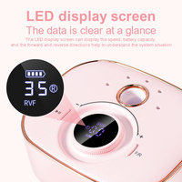 Perceuse à ongles électrique professionnelle portable rechargeable par USB, style stylo, 35000 tr/min, vitesse réglable, machine à retirer les ongles, plastique