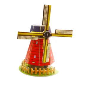 큰 3D 종이 퍼즐 제조소 에펠 탑 모델 세계 랜드 마크 그레이 EPS 거품 어린이 교육 DIY 퍼즐 게임 이우 장난감
