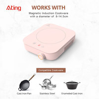 Cuisinière Portable de voyage, table de cuisson simple électrique 1200w mini cuisinière à induction multiple avec minuterie
