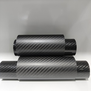 Tubo Redondo de Fibra de Carbono con Tejido Plano y Sarga, Superficie Brillante, Dimensiones Personalizables, Resistente al Desgaste, Tubo Hueco de Precisión - Product Image 6