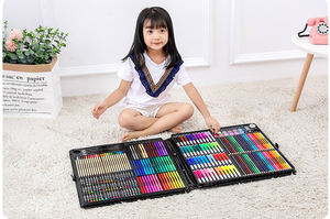 Bview Art Supplies 288Pcs pennarelli colorati pastello ad olio Big Deluxe Arts Drawing Set per bambini adolescenti adulti - Product Image 4