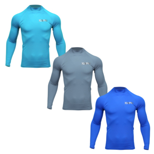 Garantía de calidad Camiseta de manga larga de punto antibacteriana para hombre Camiseta de poliéster de absorción funcional - Product Image 1