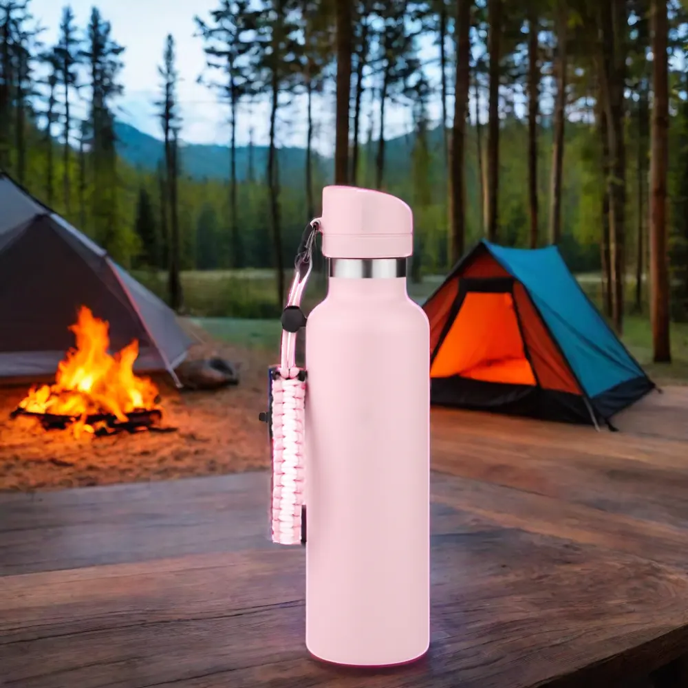 Bergbausport doppelwandige Vakuumflaschen isolierte Edelstahl-Wasserflasche mit individuellem Logo Außenwasserflasche