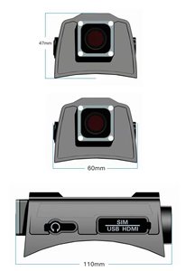 Máy Quay Phim <span class=keywords><strong>Oxiang</strong></span> Di Động, Máy Quay Mini Ghi Hình Độ Nét Cao, Mũ Bảo Hiểm Chia 4G, Có Chức Năng Giám Sát - Product Image 5