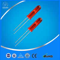 1000 pièces/sac Prix usine Diode LED à lentille colorée 5*12.5mm Blanc Rouge Jaune Orange Bleu Vert Trou de diffusion 0.06W 5mm Hlx 30 InGaN