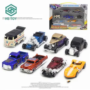 HS Scale Mini Size Legierung Rennwagen Roller Archaize Modell Freilauf Fahrzeug Metall Druckguss Spielzeug autos für Kinder