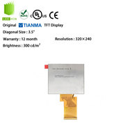 Layar TFT Tianma 3.5 Inci 54 Pin Antarmuka RGB Spi Resolusi 320x240 Driver Ili9341 Panel LCD 3.5 inci TM035KDH03
