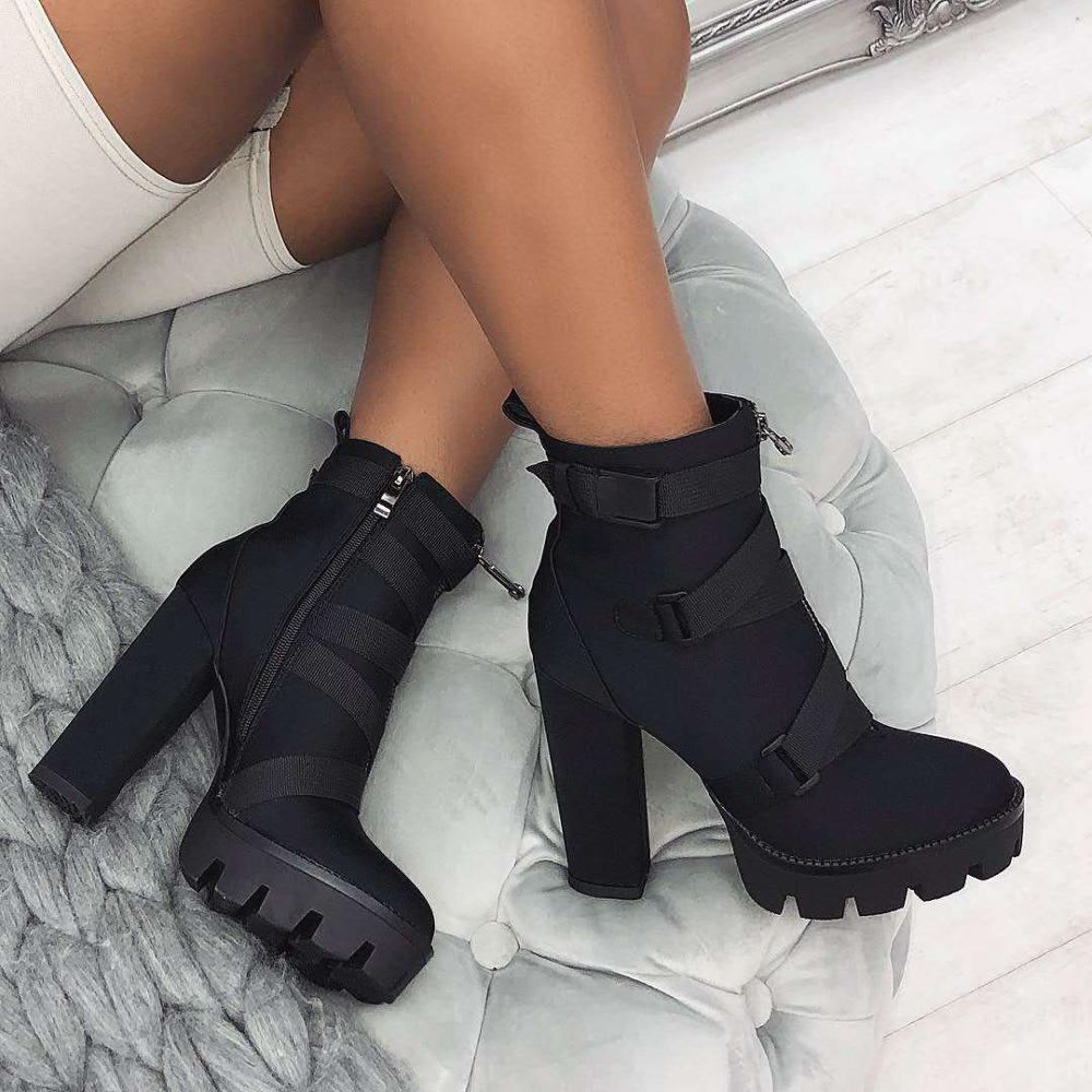 Negras tacon de Botas y botines Plataforma para Mujer | FASHIOLA.mx