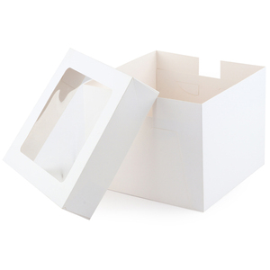 Caja Blanca para Panadería 10*10*5'' para Llevar, Buen Precio, Caja de Cartón para Donuts, Galletas y Pasteles, Caja para Pastel con Base para Pastel - Product Image 4