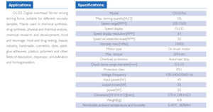 Equipo de Laboratorio, Agitador de Sobremesa Mini con Pantalla OLED de 10L, Rango de Velocidad de 200-2500, Fuerte Fuerza de Agitación - Product Image 5