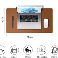 Tapis de Table en Cuir PU Imperméable Tapis de Bureau Protecteur Support Taille Personnalisée Couleur Logo Tapis de Bureau en Cuir