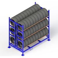 Système de rayonnage de pneus en acier de palette de pneus de stockage de pile pliable direct d'usine en Chine