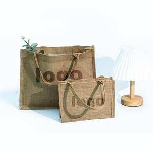 <strong>Wholesale</strong> Reusable Eco Friendly <strong>Tote</strong> Packaging With Rope Handle Durable <strong>Jute</strong> <strong>Tote</strong> <strong>Bag</strong> - Product Image 3
