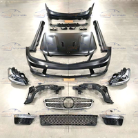 Pare-chocs de voiture en gros pour Mercedes Benz W204 classe C mise à niveau C63 amg carrosserie diffuseur arrière jupe latérale capot phares feux arrière