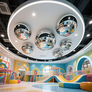 金属半球300mmステンレス鋼ハーフスフィアボール半球屋外庭装飾中空装飾品 - Product Image 3