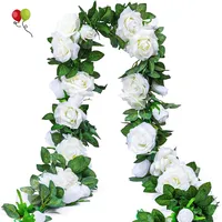 Kzh318 cesta de flores artificiais de 6.5pés, suporte de flores de seda, plantas, arco de casamento, decoração de parede para casa, ar livre