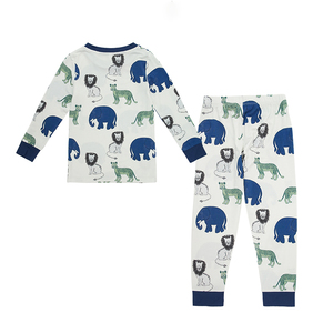 Thiết kế mới dễ thương Gấu bông in bé trai hai mảnh thiết lập dài tay hàng đầu và thể thao giản dị quần trẻ em Bộ đồ thể thao - Product Image 2