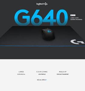 <span class=keywords><strong>Alfombrilla</strong></span> de ratón para juegos de tela grande <span class=keywords><strong>Logitech</strong></span> G640 tamaño 460*400*3mm <span class=keywords><strong>alfombrilla</strong></span> de ratón Original - Product Image 6