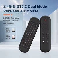 Nuevo M5 2,4G BT 5,2 Control remoto inteligente 7 colores retroiluminado Wireless Air Mouse Keyboard para Android TV Box Windows Mac Os Linux