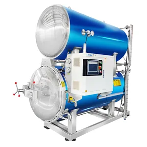 Water Immersion Large-head Pouch packaging Meat Food Retort Sterilizer Autoclave Machine