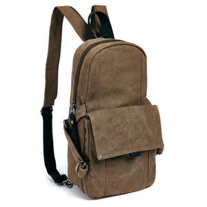 Bolso Bandolera de Lona Lavada Estilo Vintage para Hombre - Mochila Cruzada Casual Resistente al Agua - Product Image 3