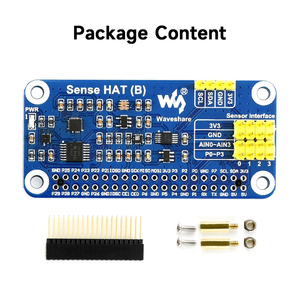 Waveshare Sense HAT (B) para Raspberry Pi, Sensores Múltiples de Alto Rendimiento, Compatible con Sensores Externos 3.3V I2C K645 - Product Image 4