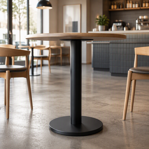 Base de <span class=keywords><strong>table</strong></span> <span class=keywords><strong>ronde</strong></span> de qualité commerciale, <span class=keywords><strong>pied</strong></span> de <span class=keywords><strong>table</strong></span> <span class=keywords><strong>en</strong></span> métal robuste, résistant à la rouille, <span class=keywords><strong>pied</strong></span> réglable, restaurant, café, <span class=keywords><strong>bistrot</strong></span> - Product Image 4