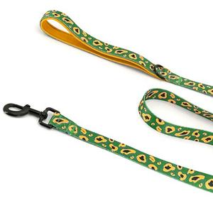 Laisse de <span class=keywords><strong>chien</strong></span> en polyester de luxe avec logo personnalisable et crochet rose rouge - Product Image 4