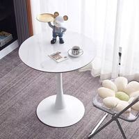 Petite table basse et chaises de luxe nordique Design de balcon en ardoise légère pour la négociation de réception d'affaires ou l'utilisation d'un magasin de thé au lait