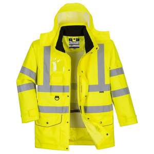 PORTWEST - S427YER6XL Hi-vis 7-en-1 Chaqueta amarilla de tráfico-EAN 5036108305162 ROPA DE TRABAJO DE LA HI-VIS - Product Image 1