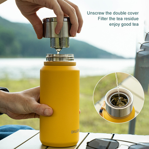 Diller nóng bán chất lượng cao du lịch ngoài trời rộng miệng chân không cách điện chai phích nhiệt giữ nóng và lạnh trong một thời gian dài - Product Image 6