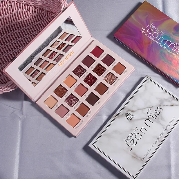 18 color desert rose eye shadow disc bead matte beauty makeup Tiktok the same European and American eye shadow