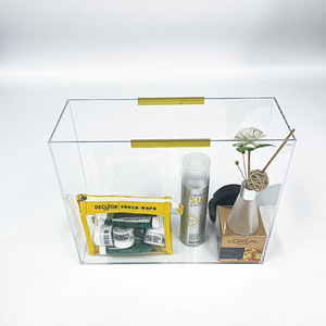 Acrylic <b>Storage</b> <b>Box</b> Transparent Rectangular With Lid Moisture Proof Dust Proof For Bathroom Neatening YZ 861219 - Product Image 1