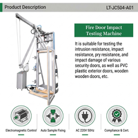 Machine d'essai d'impact pneumatique à corps souple pour portes en acier et en bois – Machine de test de portes