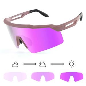 Gafas de Sol Deportivas TR90 Fotocromáticas UV400 con Cambio de Color, Ligeras, para Ciclismo, Deportes al Aire Libre, Correr, Béisbol, para Hombre - Product Image 1