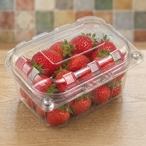 Clear <b>PET</b> with ventilated wall design Strawberry 200 ML, 200 ML Capacity, Agriculture Range - Wholesale <b>PET</b> Agriculture for fres - Product Image 2