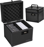 Boîte de rangement durable pour cartes gradées, étui étanche pour cartes en plaque avec fermeture à boucle (7.87"x6.69"x7.17") - OEM/ODM disponible, pour le transport de cartes sportives