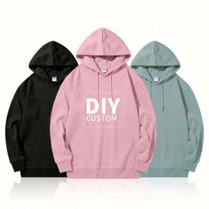 Blank Hoodie 320G Anti-Pilling <b>Dropped</b> Shoulder Design Custom Logo Oversized Men Hoodies - Product Image 5