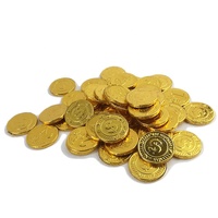 Dulces de Chocolate con Leche y Monedas de Oro