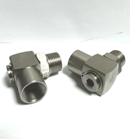 Junta Giratoria de 90 Grados de Acero Inoxidable 304 316 con Cono de Sellado para Enfriamiento de Moldes, Utilizada para Jardinería